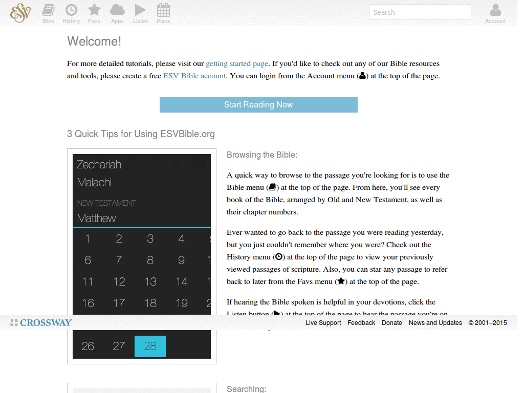 ESV Devotions - readability
