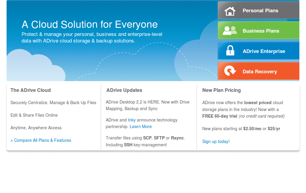 Adrive.com - Minimal