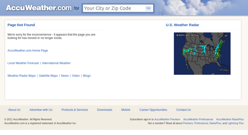Accuweather Extended Table - Only Today + Future