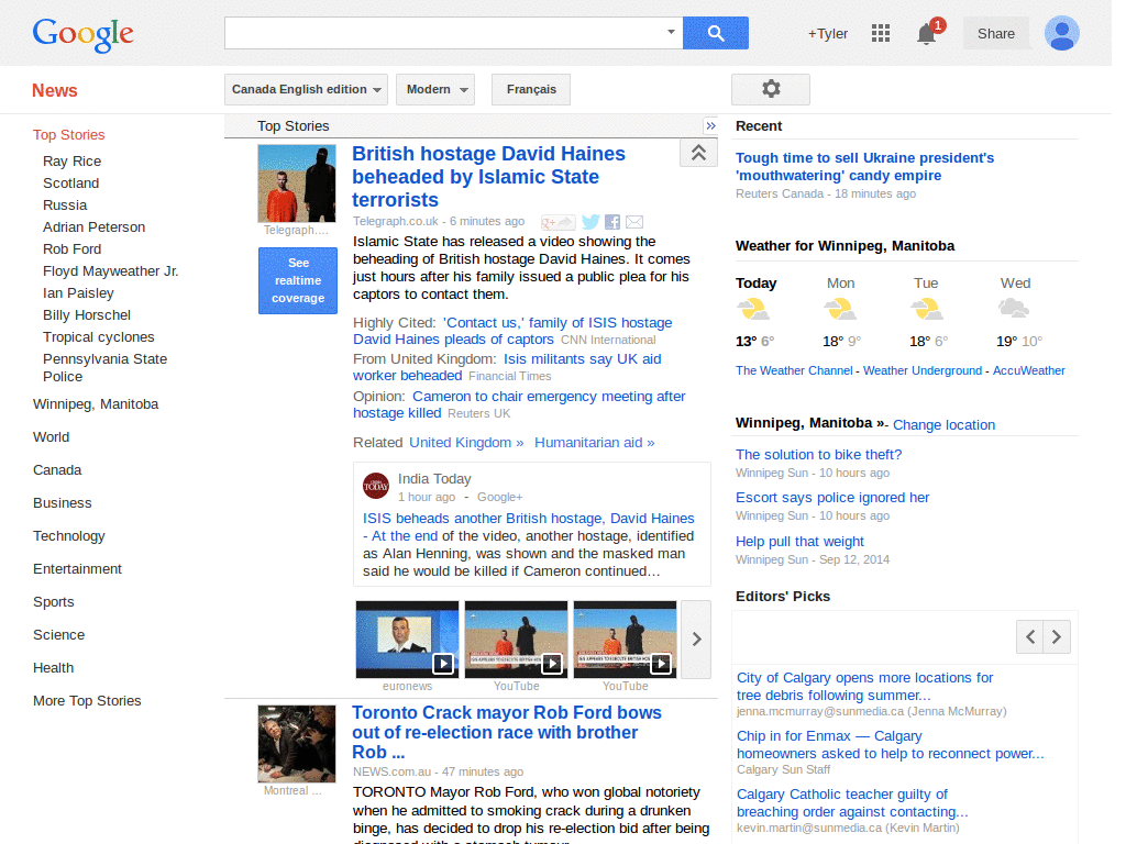 Google News - Hide Soccer Scoreboard