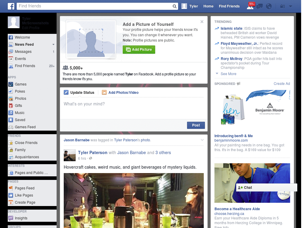 Lolivz Simple Facebook Skin No. 13 by FBSkin.com