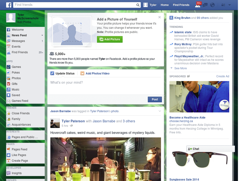 Drawn House Music Facebook Skin (52)