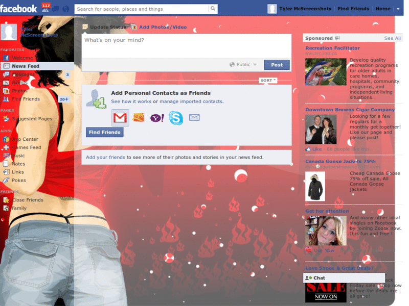 Emo Girl Facebook Skin (80)