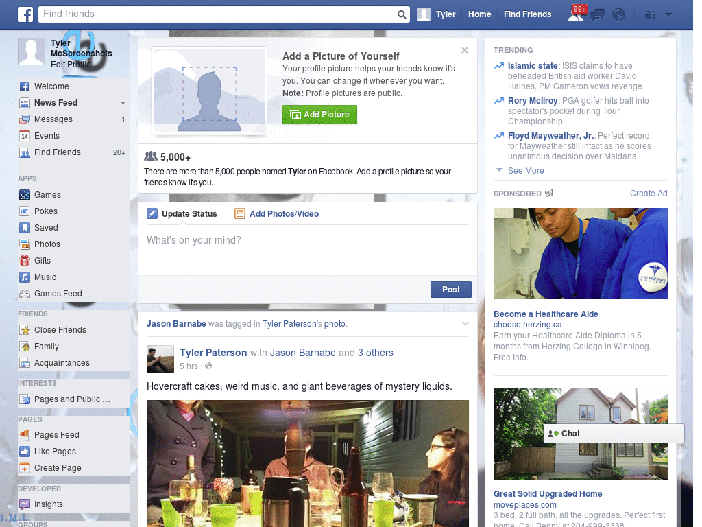 George Clooney Facebook Skin (126)