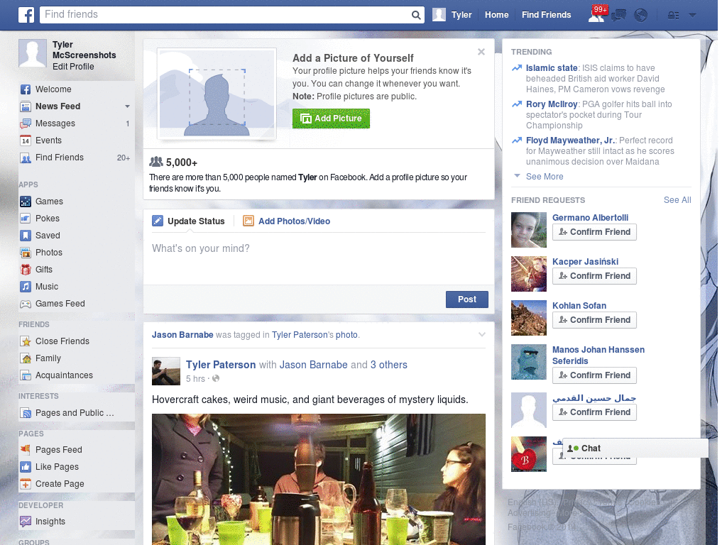 The Calling Anime Facebook Skin (140)