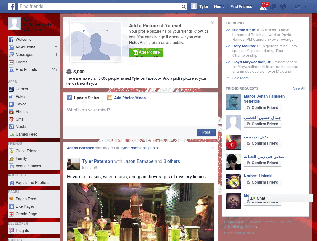 Gaara A Red Pattern  Facebook Skin (161)