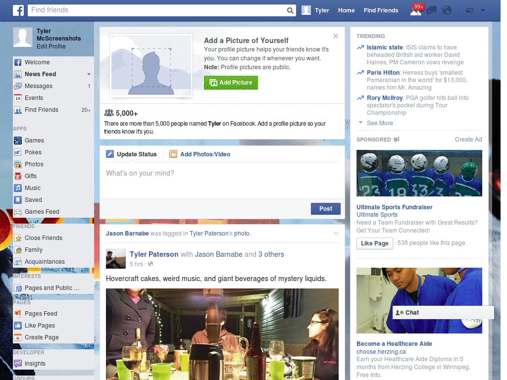 Happy Feet High Cartoon Facebook Skin (204)