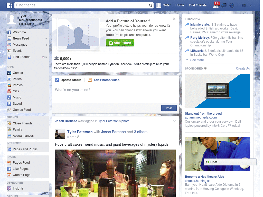 Aquarian Anime Facebook Skin (215)