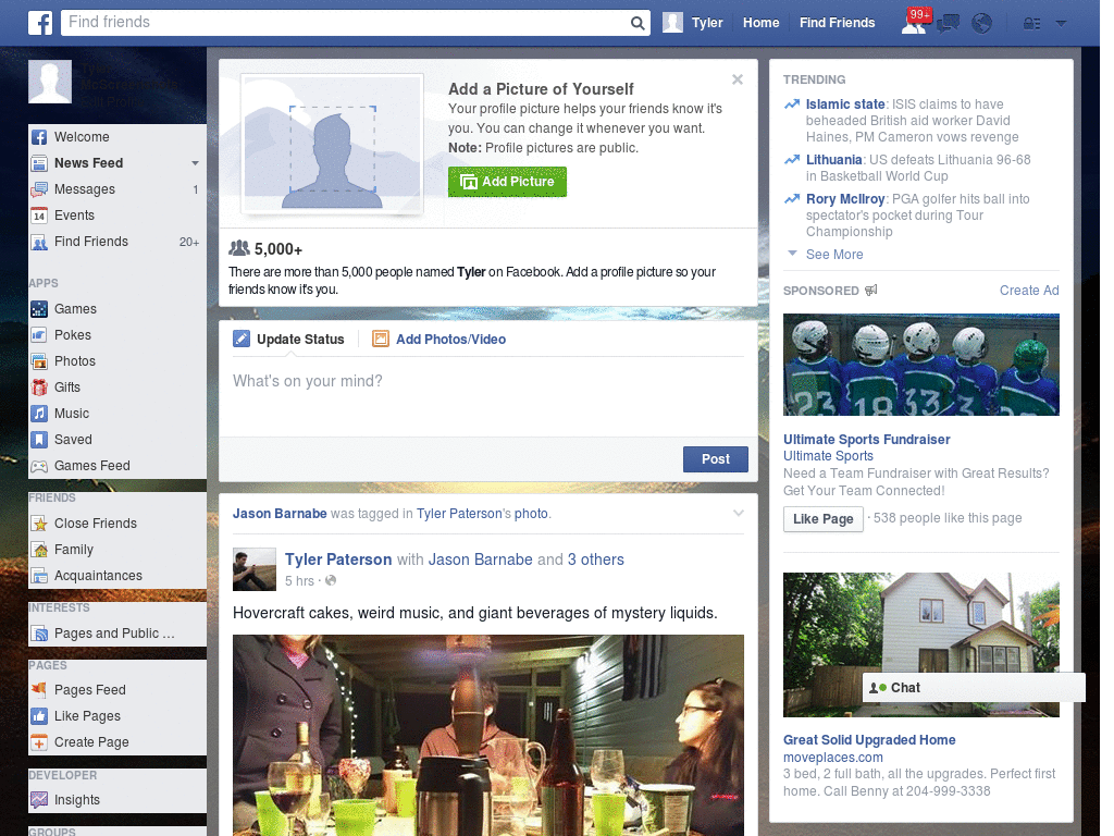 Landscape Fantasy Facebook Skin (221)