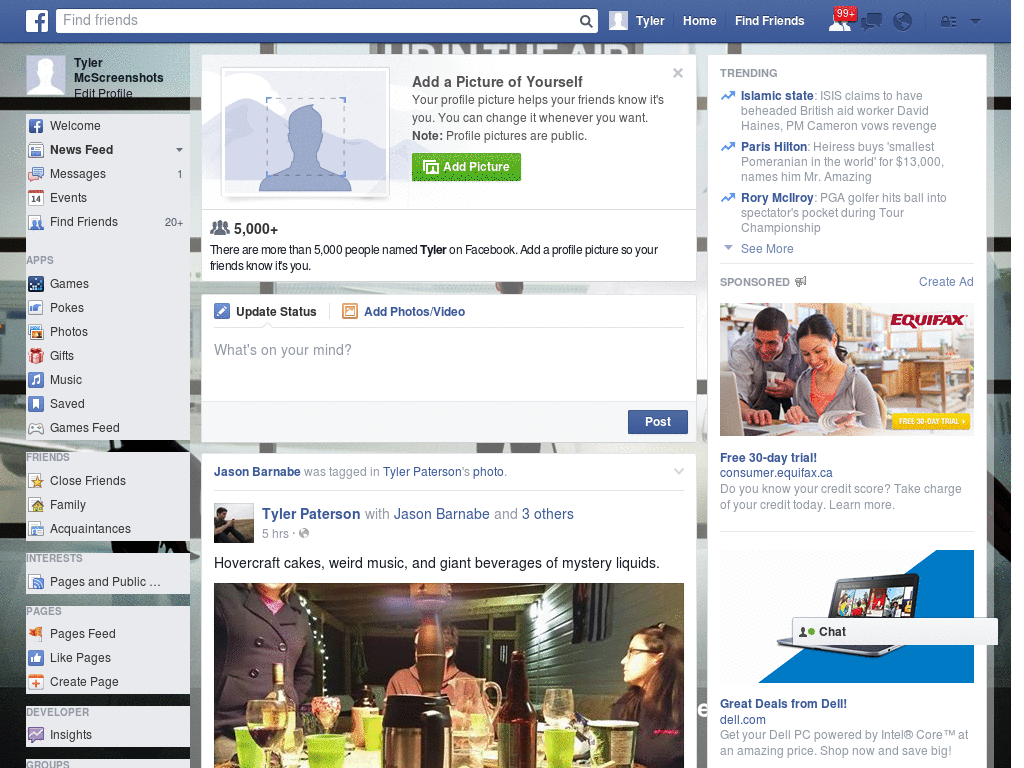 Up In The Air Facebook Skin (231)