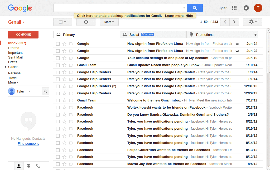 Gmail - remove ads