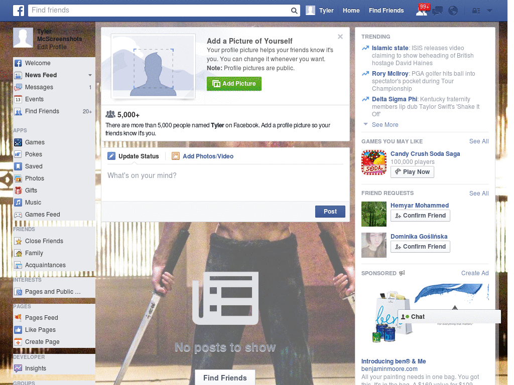 Ninja Assassin Facebook Skin (247)