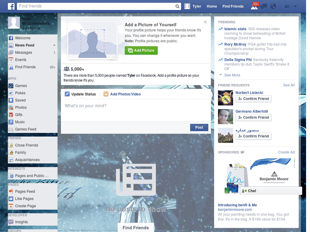 The Bitter Cold Whiteblaz Facebook Skin (249)