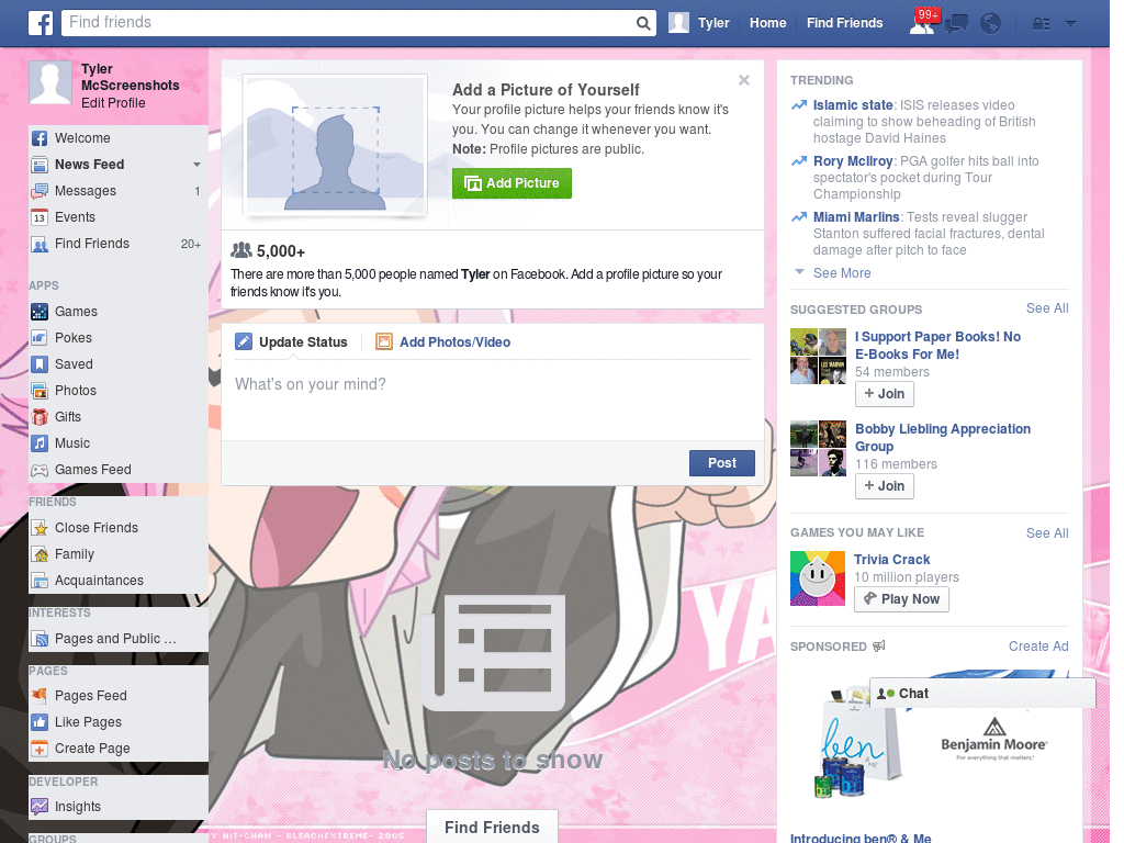Yachiru A Simple Wall Of  Facebook Skin (264)