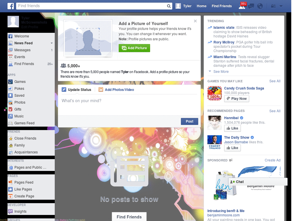 Bleach Group  - Multicolo Facebook Skin (268)