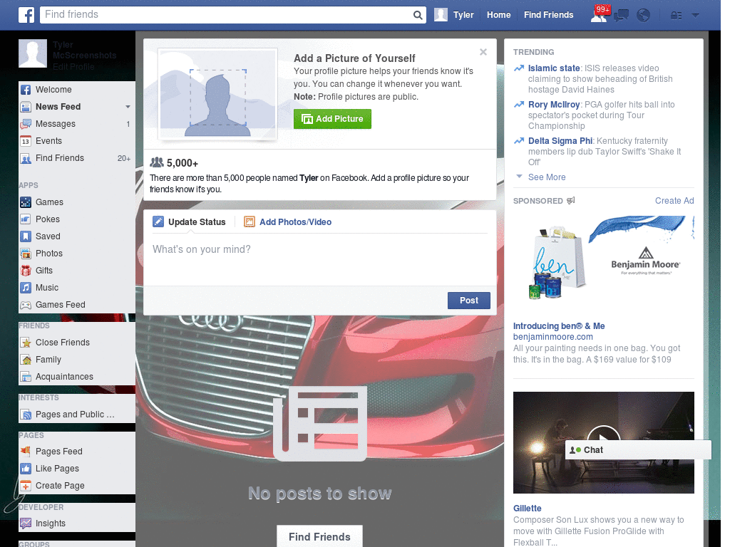 Exotic Car Facebook Skin (279)