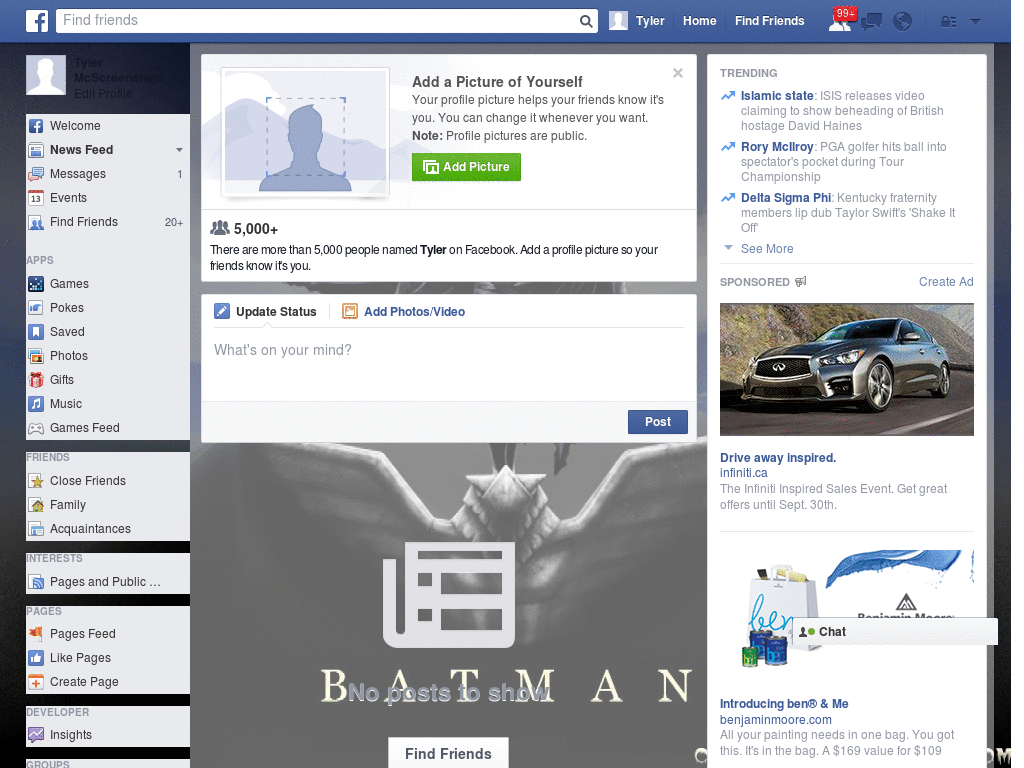 Batman Cartoon Facebook Skin (281)