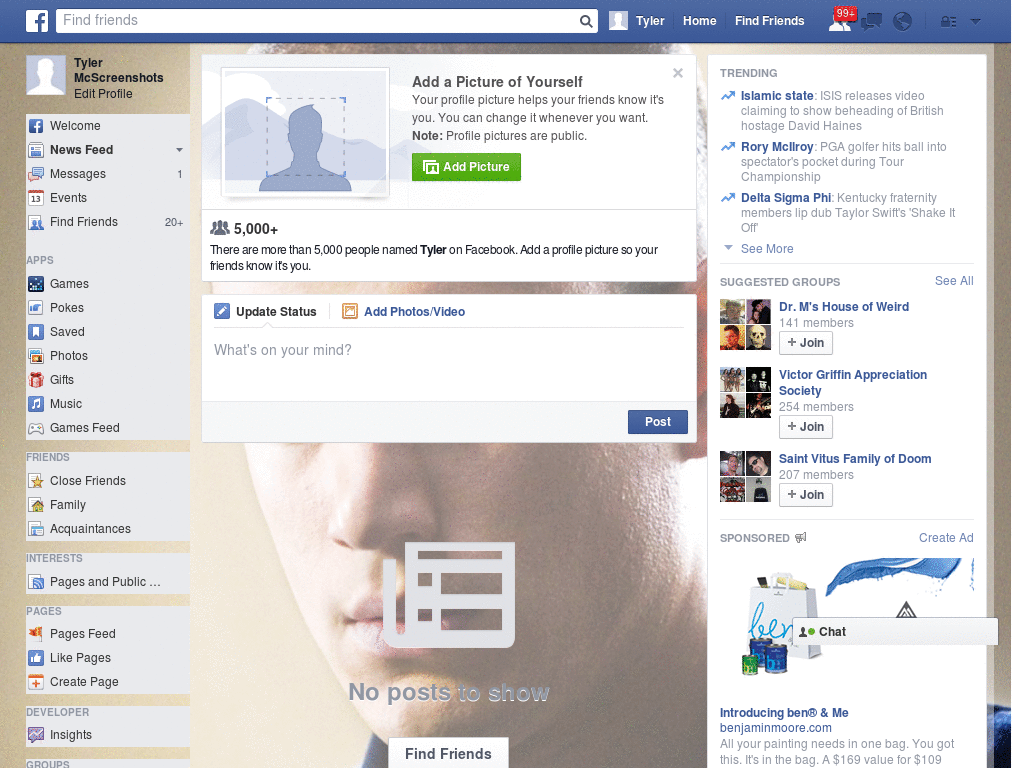 Pb Handsome Facebook Skin (290)