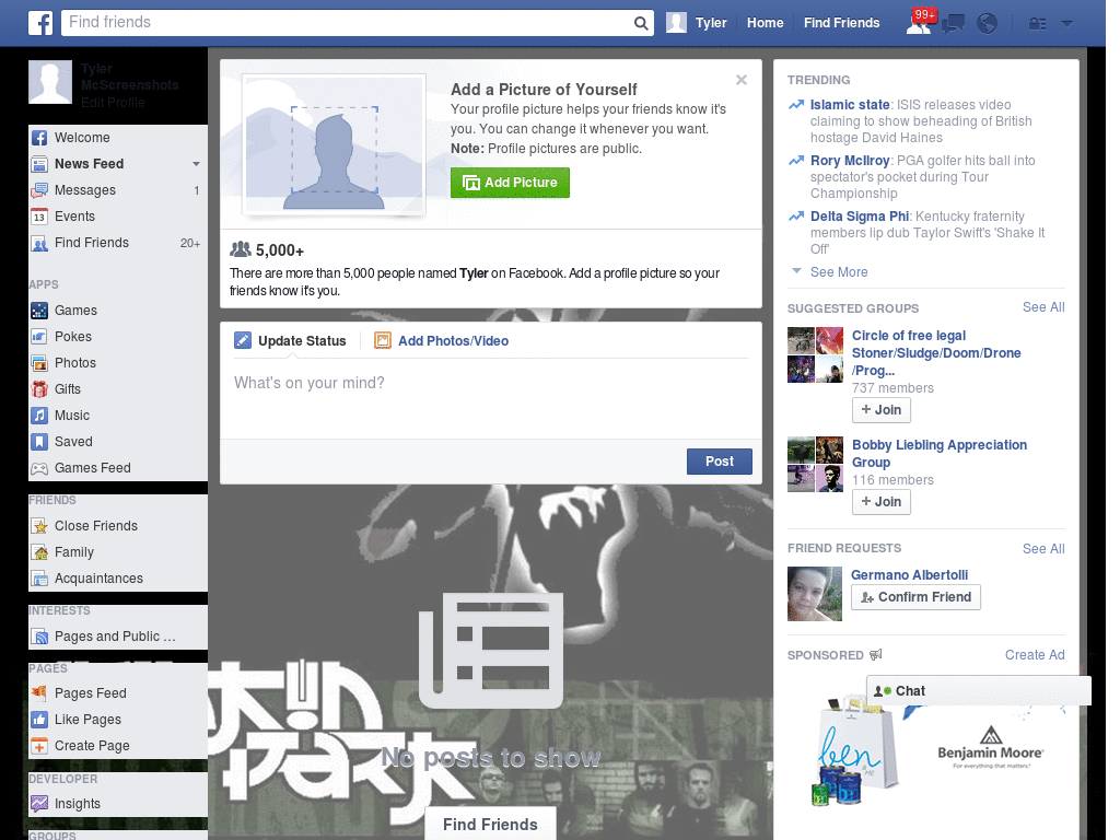 Linkin Park Cool Facebook Skin (295)