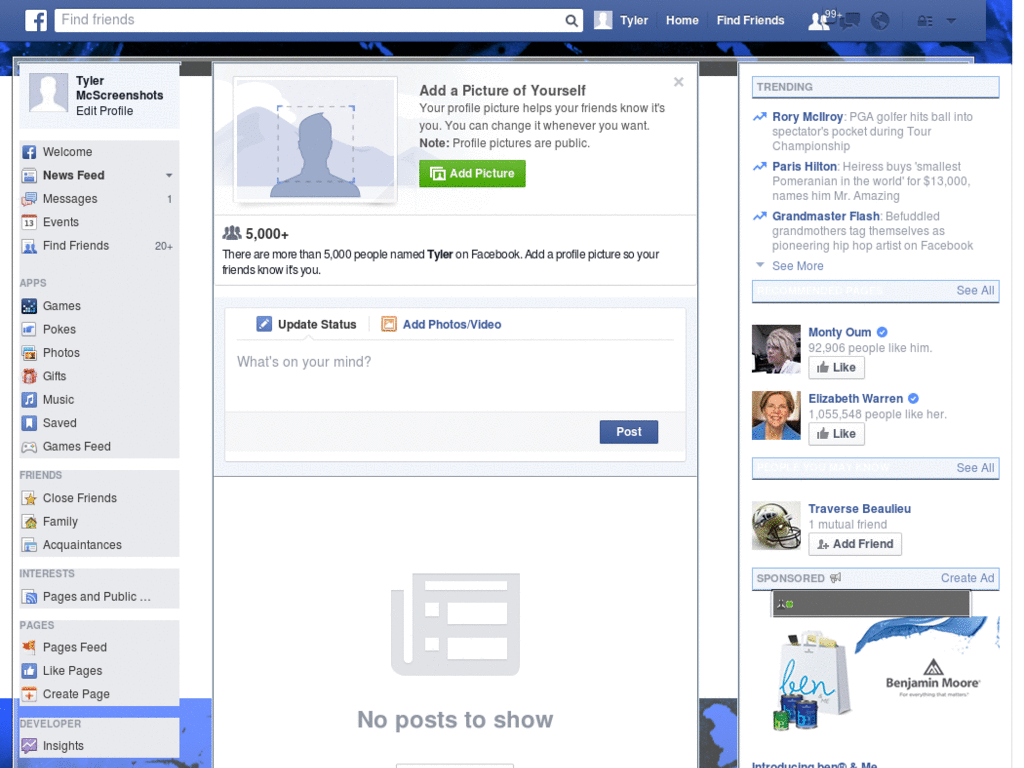 Facebook Aero Davis Blue