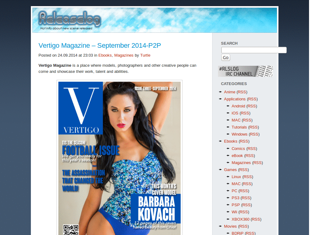 Remove ads from rlslog.net