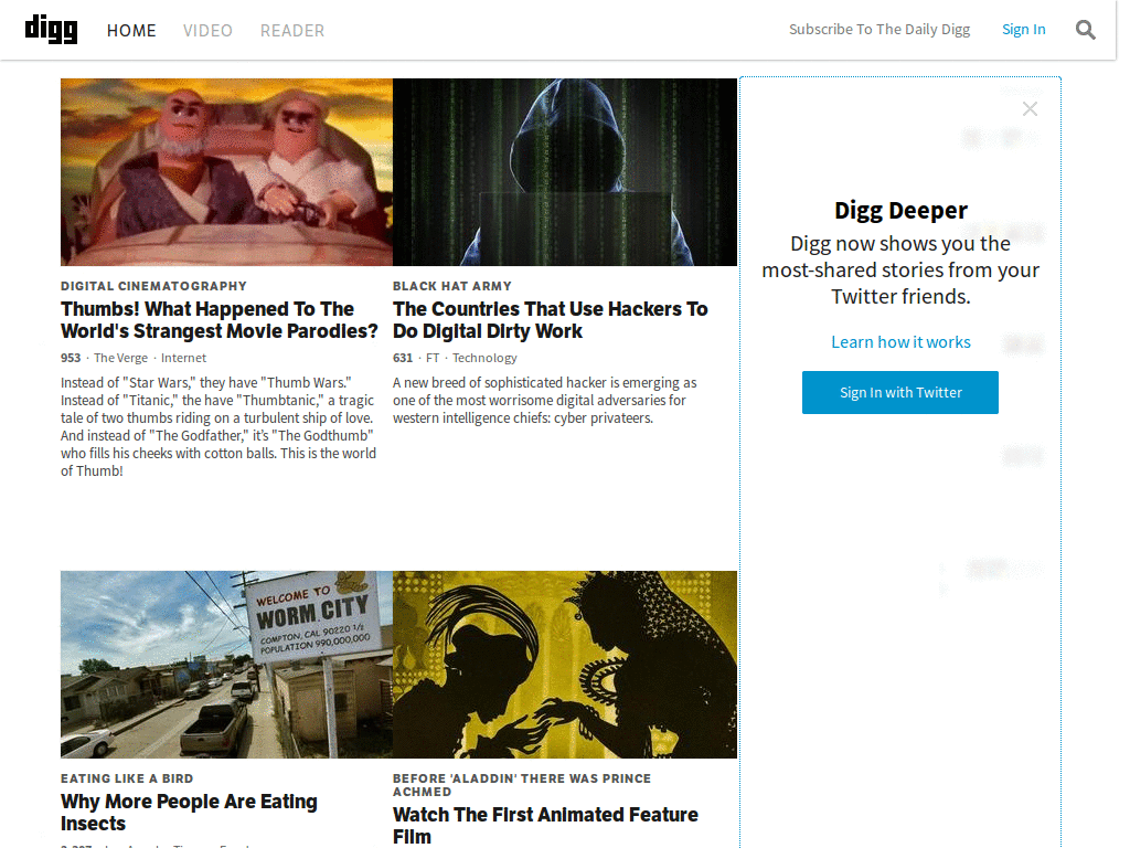 Digg - Fluid, Ad and Spaceing Remover (Updated)