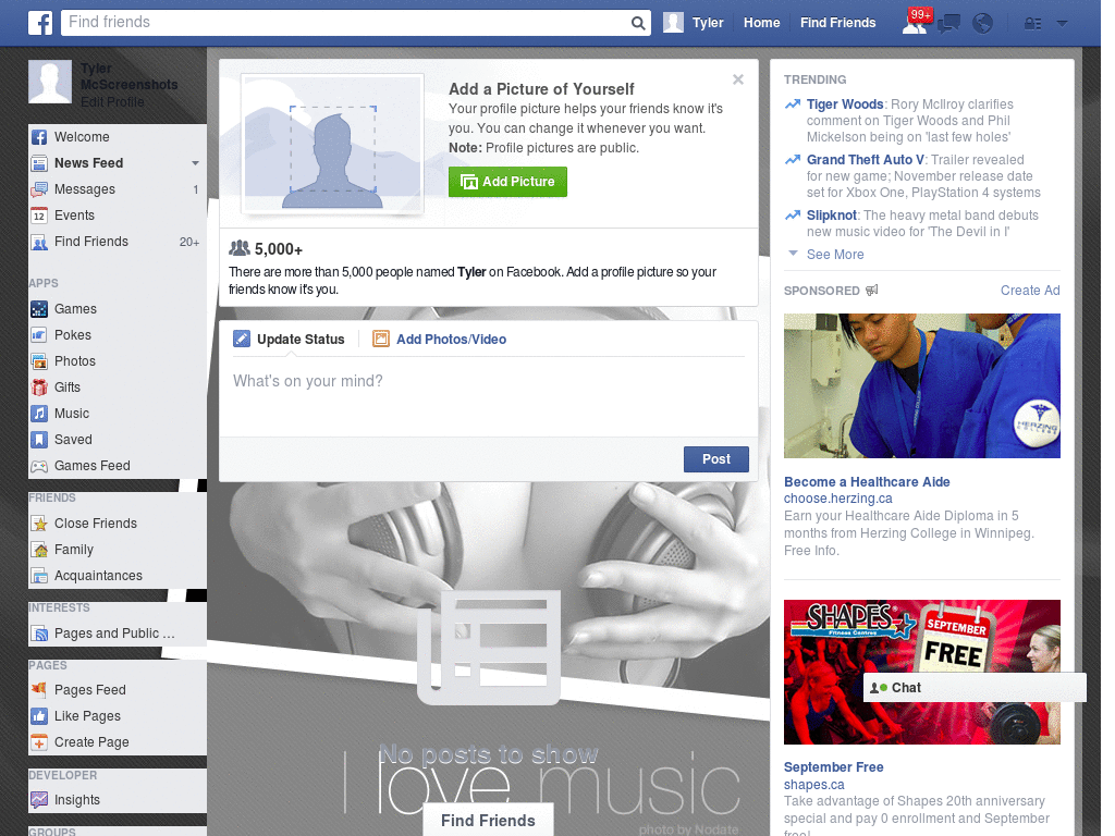 Beautiful Facebook Layout (10090)
