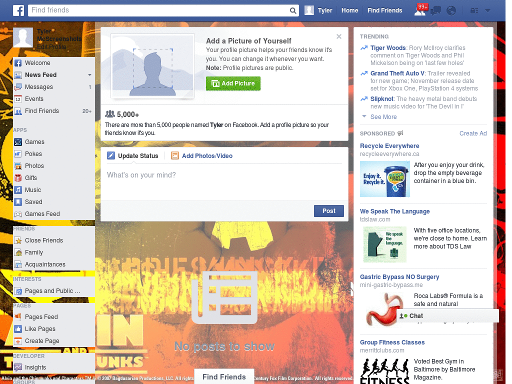 Enjoy Facebook Layout (10130)