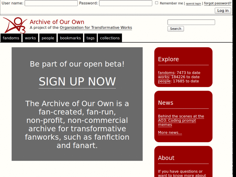 Archiveofourown Old 5