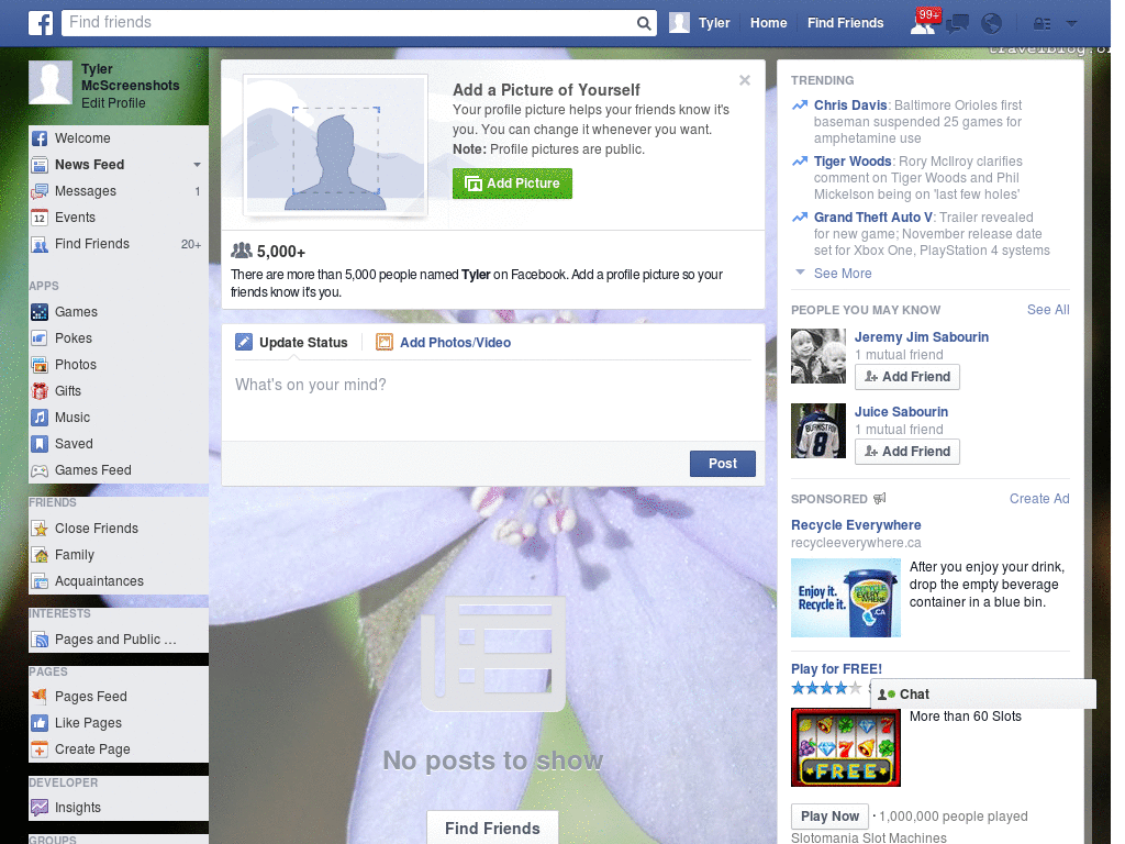 Simple Facebook Layout (10180)