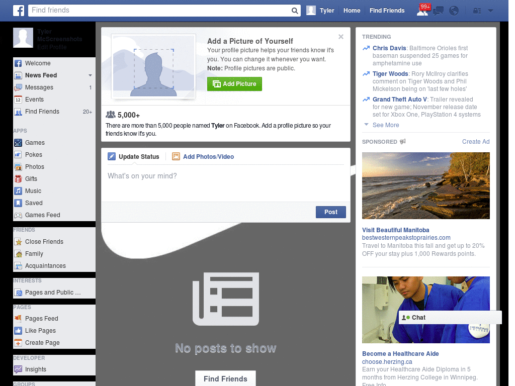 Beautiful Facebook Layout (10860)