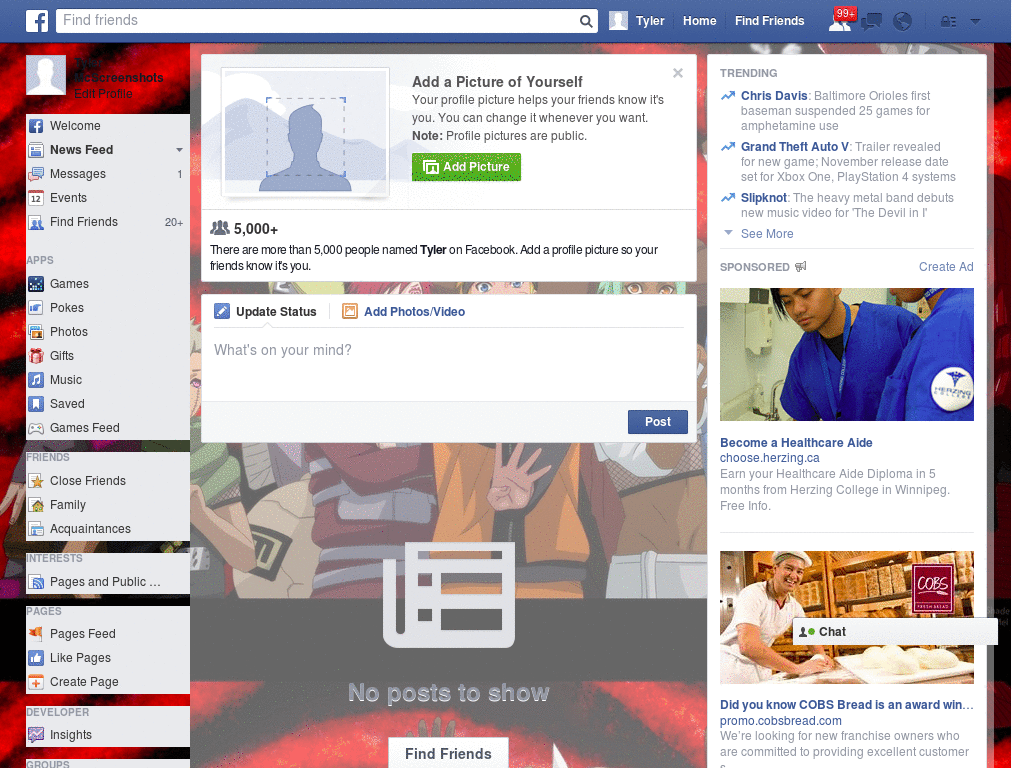 Beautiful Facebook Layout (10960)