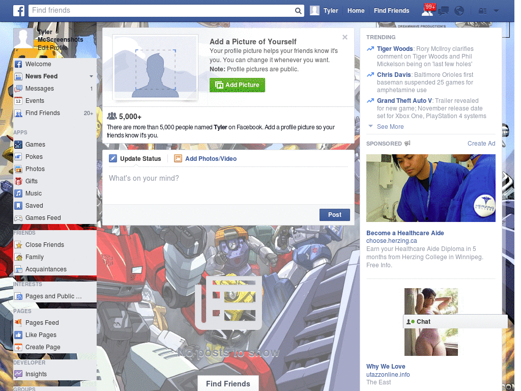 Extraordinary Facebook Layout (10295)