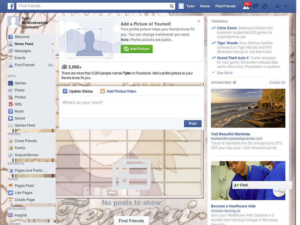 Beautiful Facebook Layout (10980)