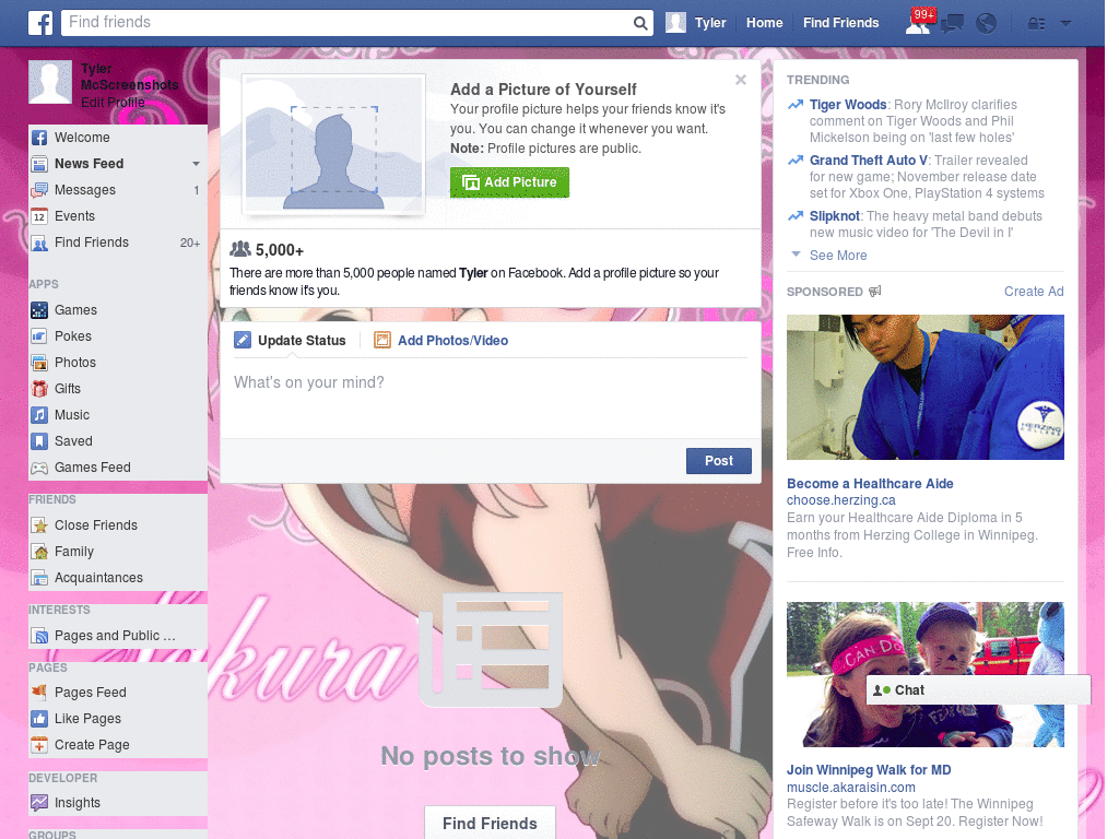 Simple Facebook Layout (11015)