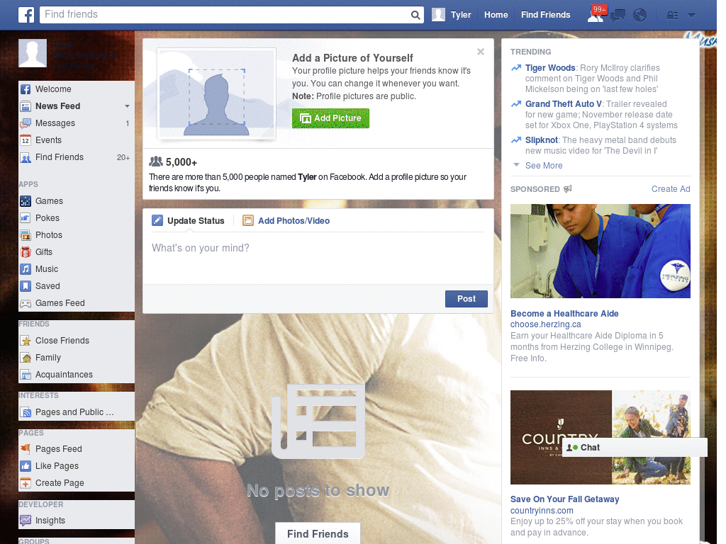 Extraordinary Facebook Layout (10345)