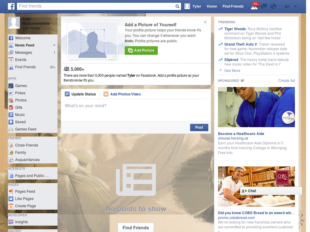 Free Facebook Layout (11025)