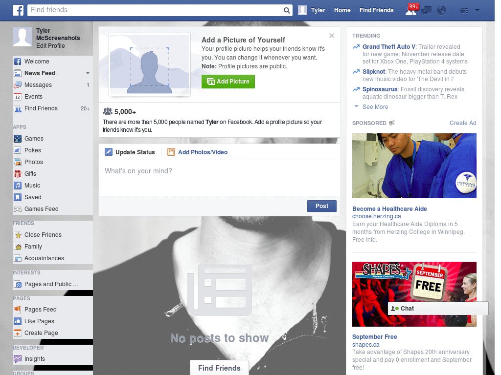 Beautiful Facebook Layout (11050)