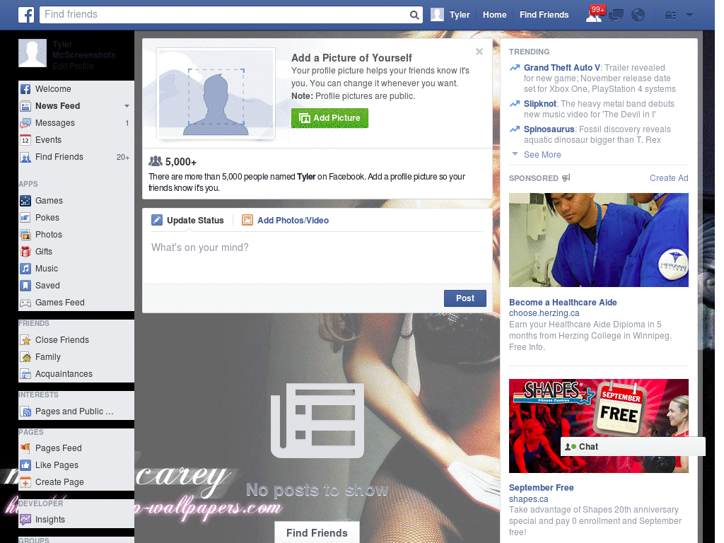 Excelent Facebook Layout (10385)
