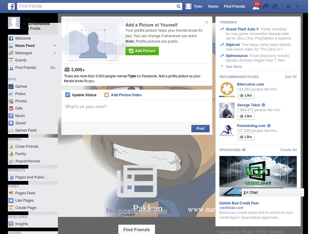Excelent Facebook Layout (10390)