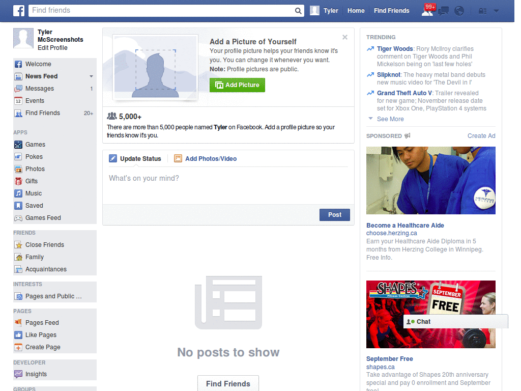 Extraordinary Facebook Layout (10445)