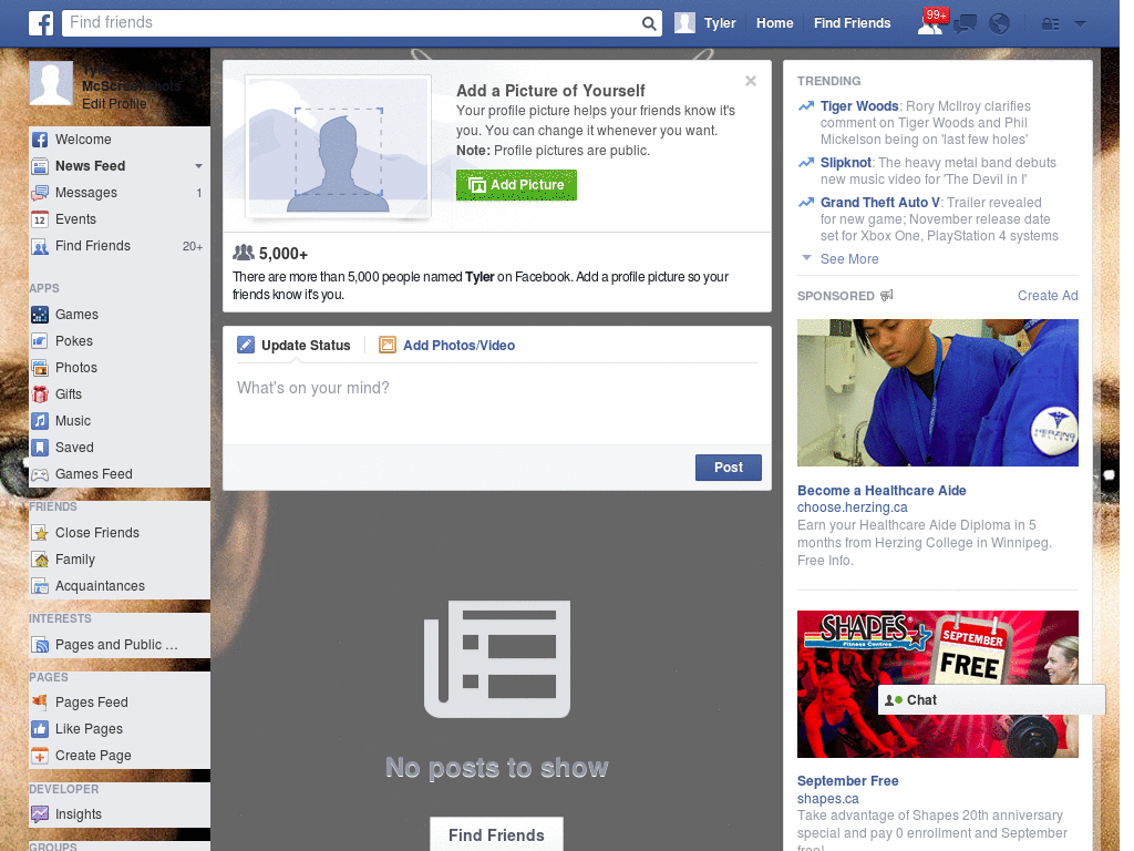 Simple Facebook Layout (11125)