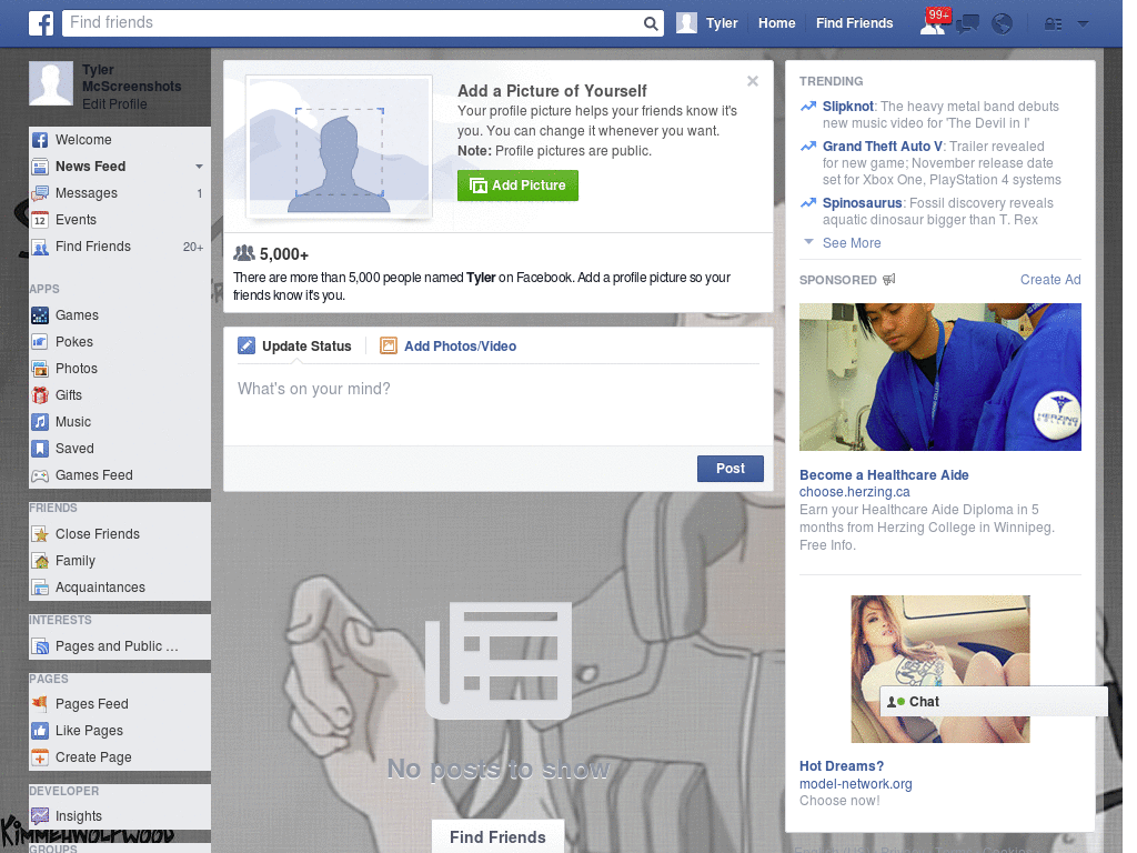 Cool Facebook Layout (10500)
