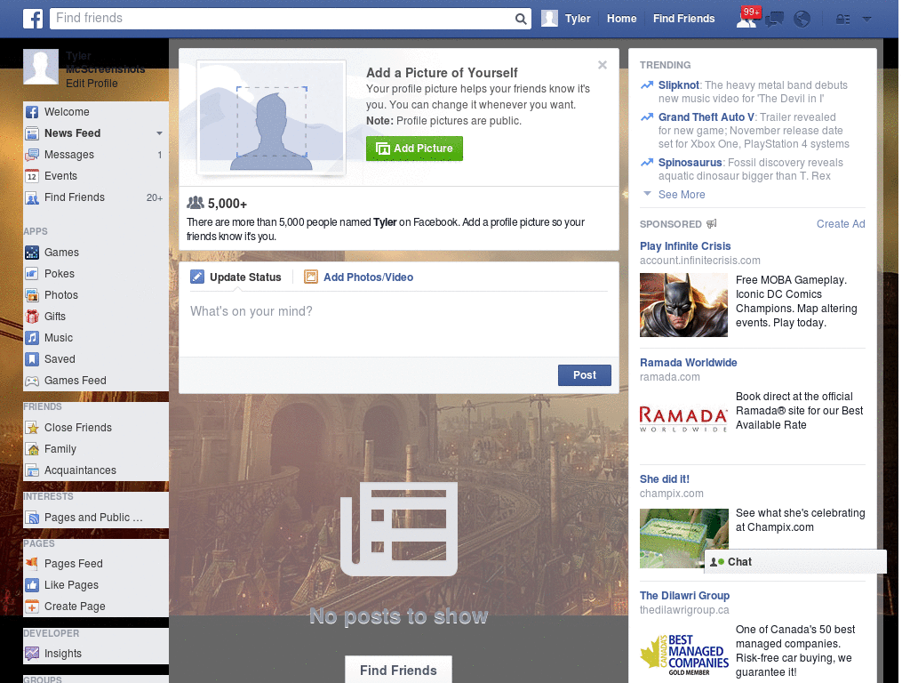 Free Facebook Layout (10505)