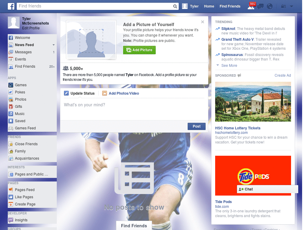 Beautiful Facebook Layout (10510)