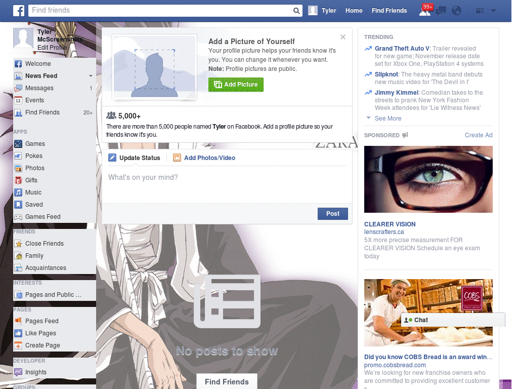 Enjoy Facebook Layout (11190)