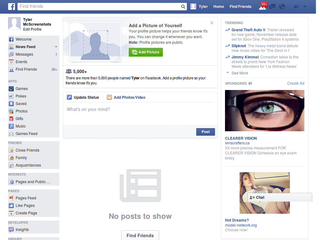 Beautiful Facebook Layout (11195)