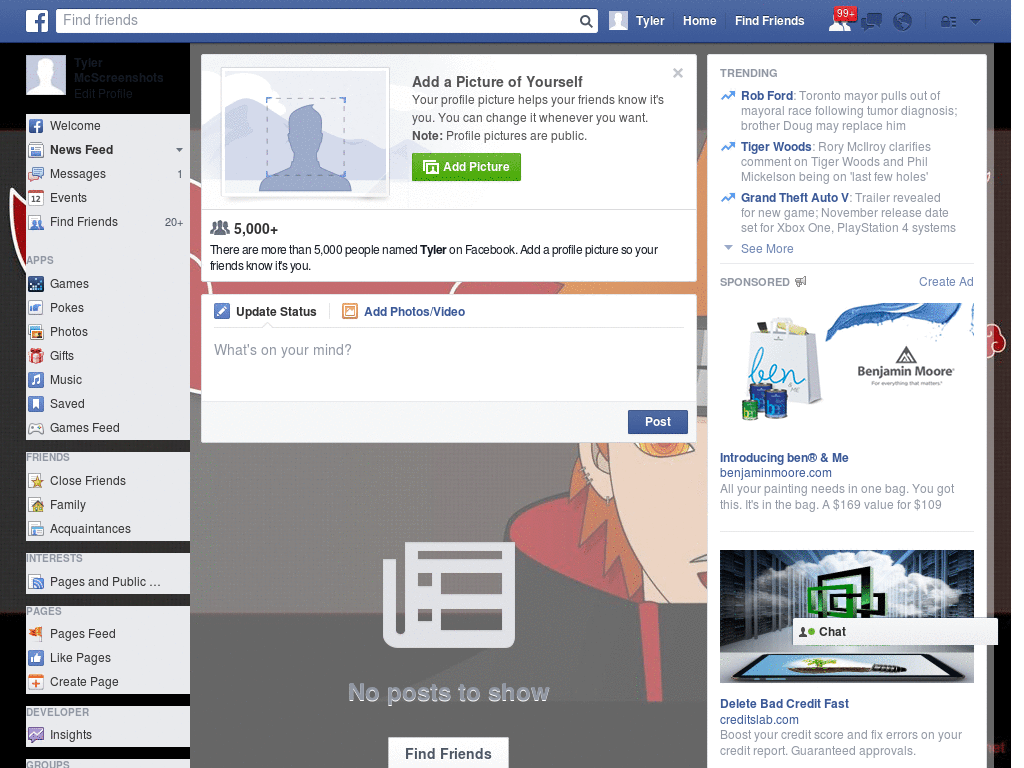 Simple Facebook Layout (11215)