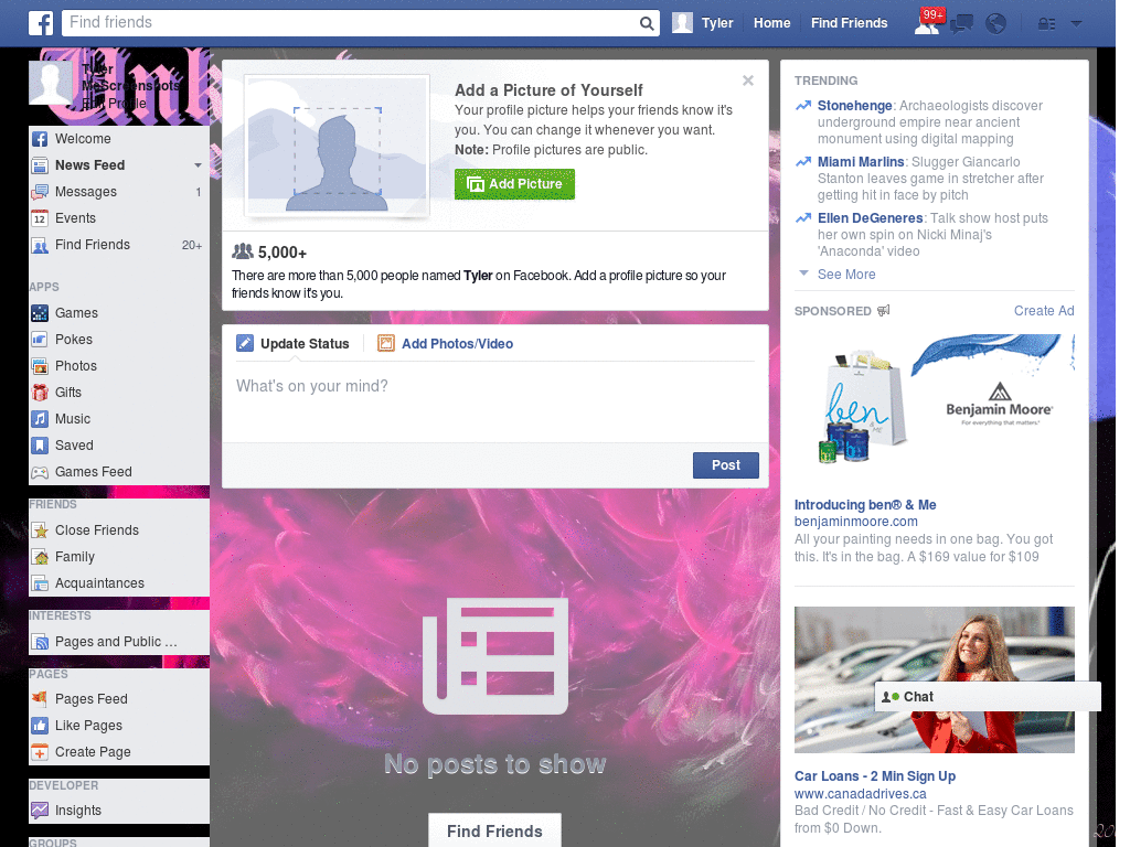 Enjoy Facebook Layout (10580)