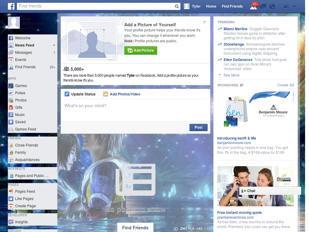 Fun Facebook Layout (10605)
